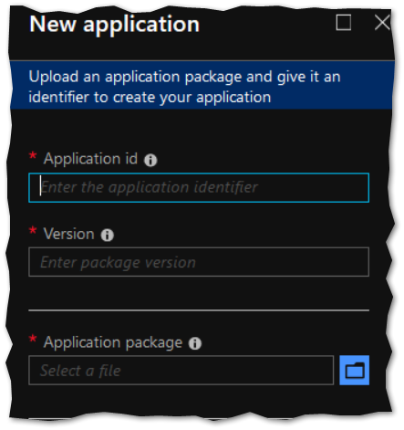 New app package