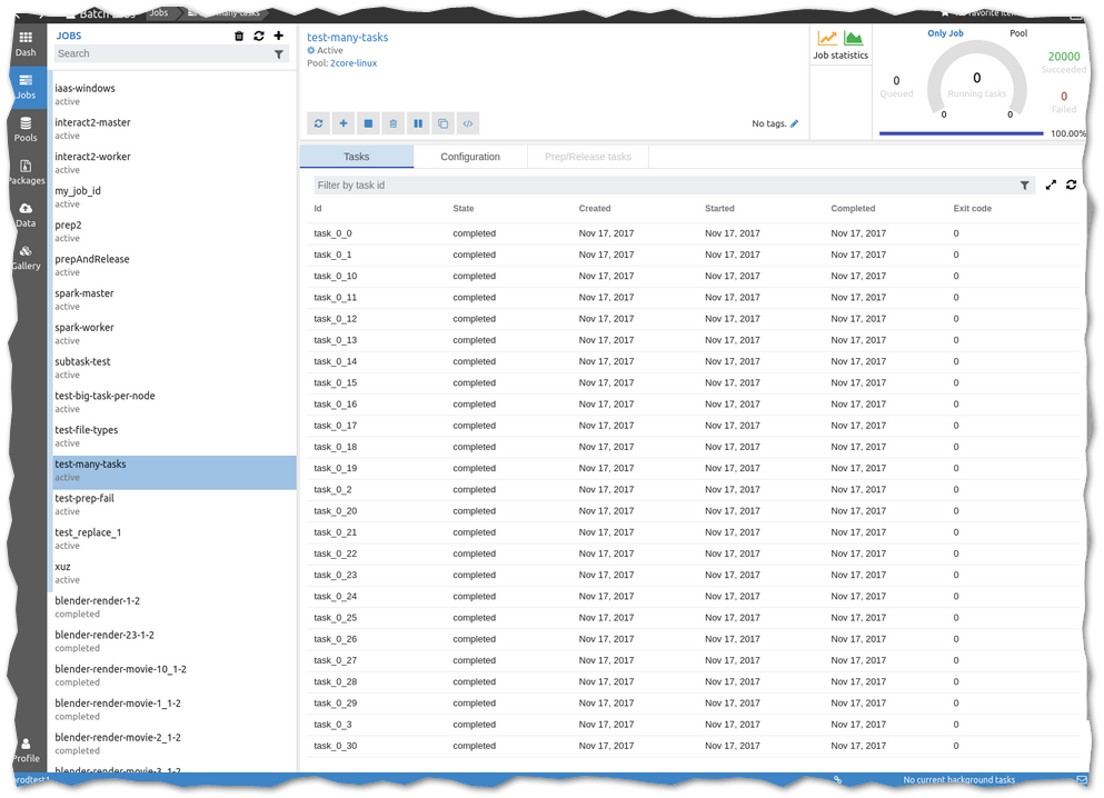 Batch explorer
