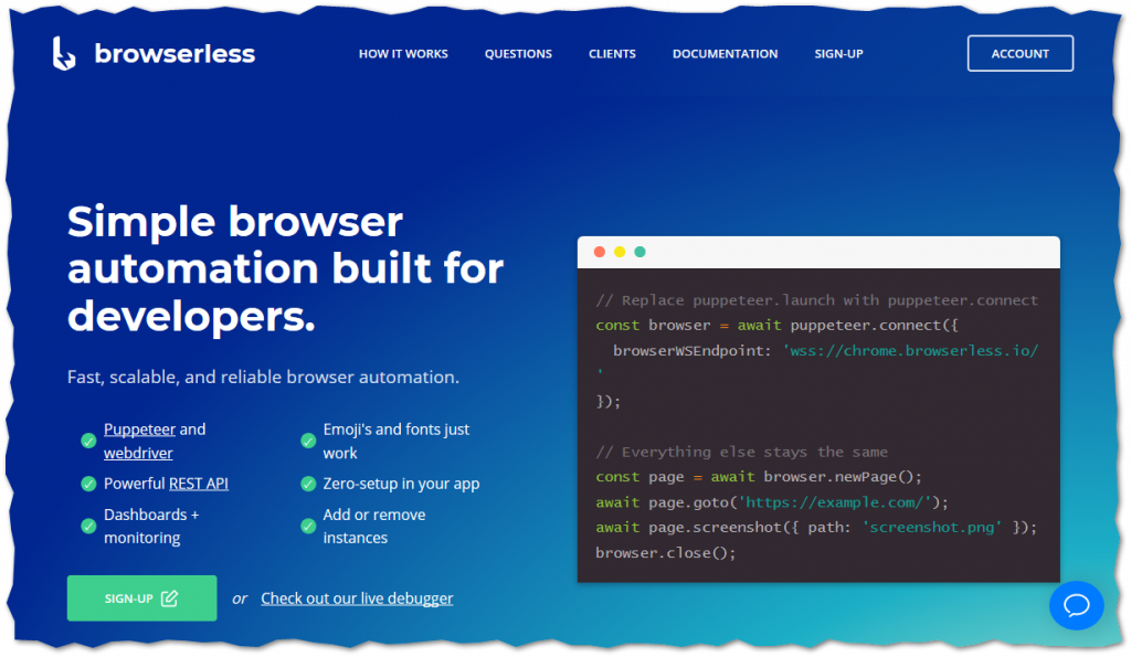 Browserless
