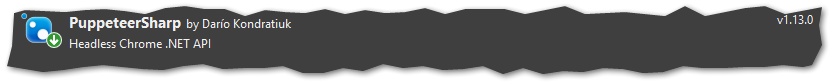 PuppeteerSharp on NuGet