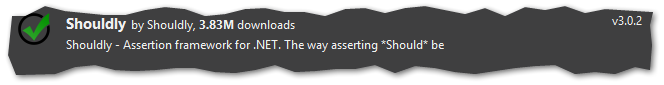 Shouldly on Nuget